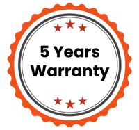 upto 5 years warranty